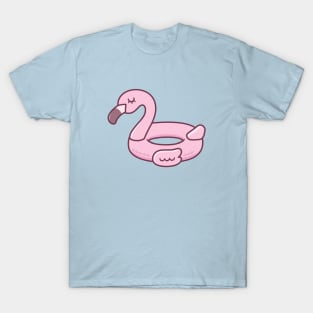 Cute Pink Flamingo Pool Float T-Shirt